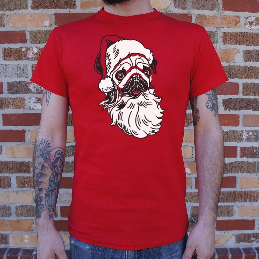 Santa Pug - Adult & Kids T-Shirts, Sweatshirts & Hoodies apparel design preview 1