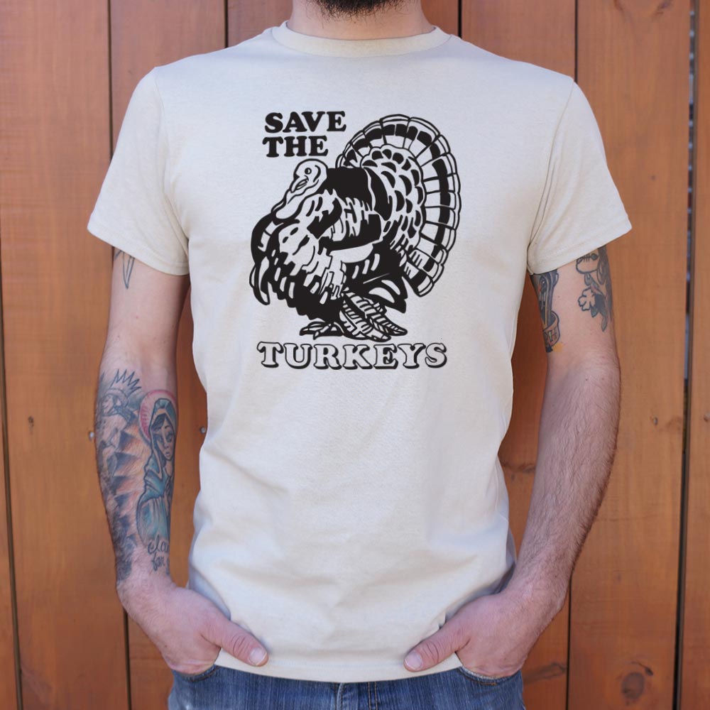 Save The Turkeys - Adult & Kids T-Shirts, Sweatshirts & Hoodies apparel design preview 1