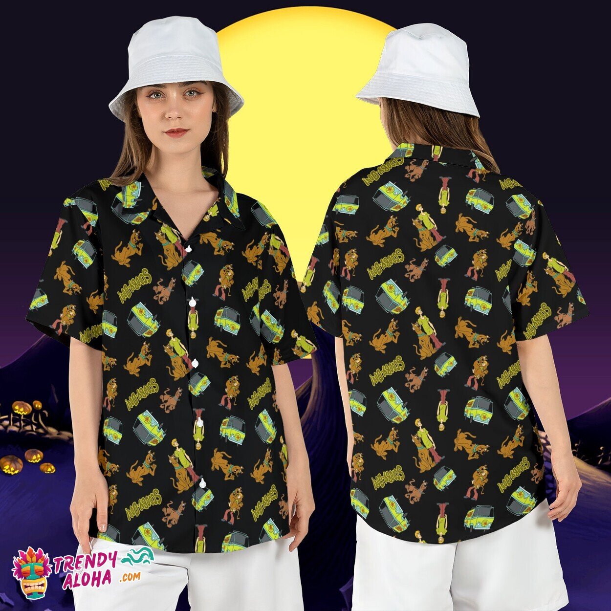 Scooby Doo Halloween Horror Cartoon Friends Party - Adult & Kids T-Shirts, Sweatshirts & Hoodies apparel design preview 1