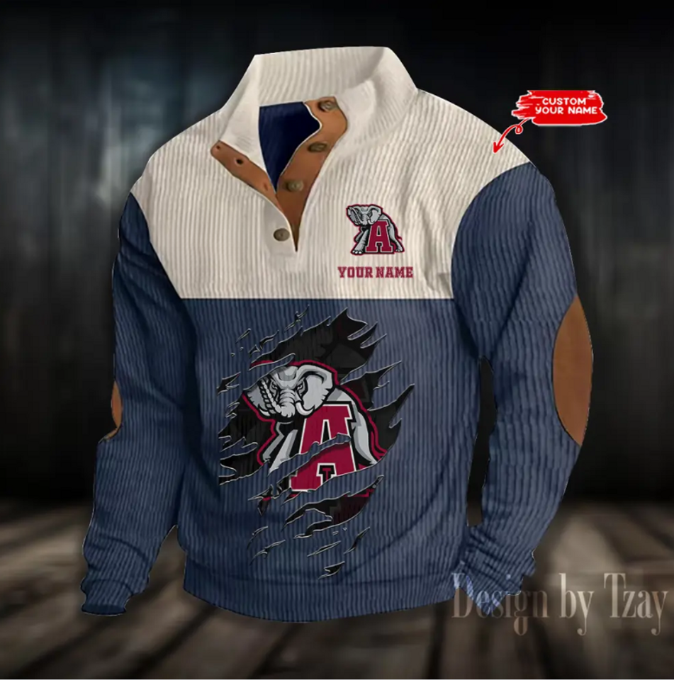 Albm Crimson Tide Basketball Corduroy Stand Collar - Adult & Kids T-Shirts, Sweatshirts & Hoodies apparel design preview 1