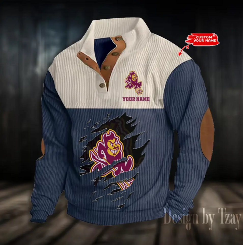 Sun Devills Basketball Corduroy Stand Collar - Adult & Kids T-Shirts, Sweatshirts & Hoodies apparel design preview 1