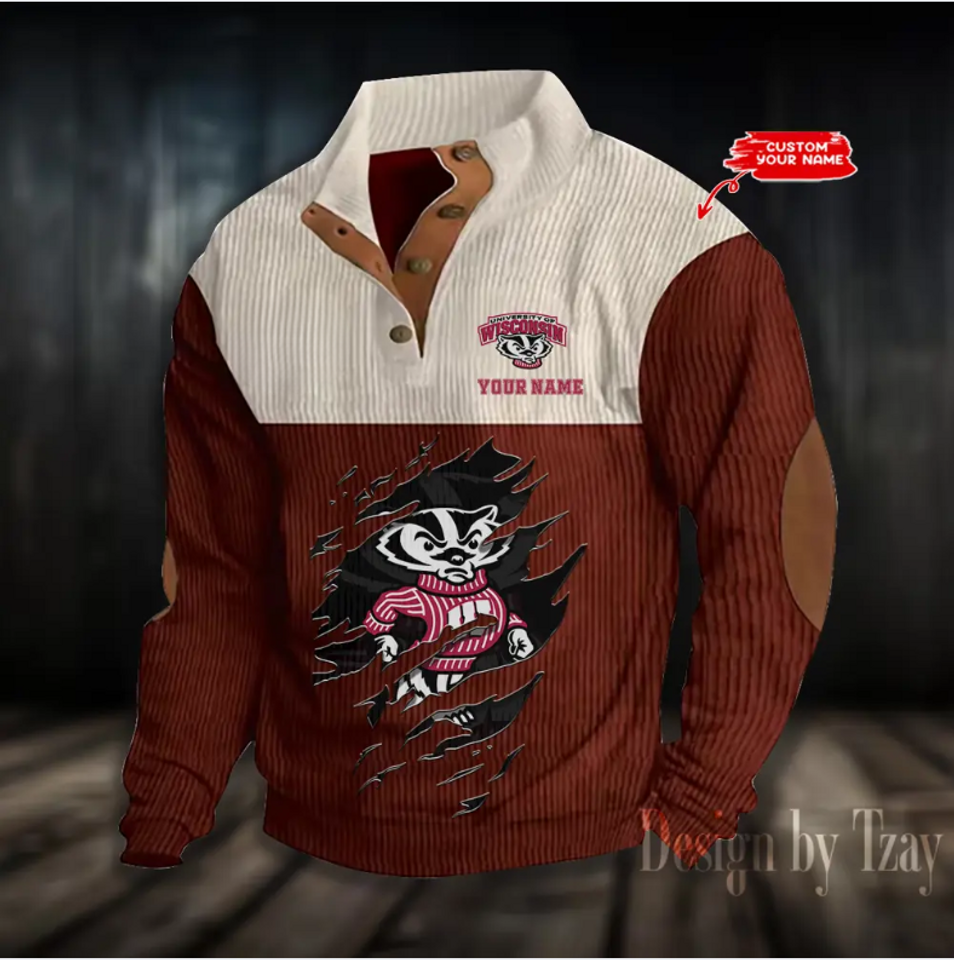 Wisconsin Basketball College Team Corduroy Stand - Adult & Kids T-Shirts, Sweatshirts & Hoodies apparel design preview 1
