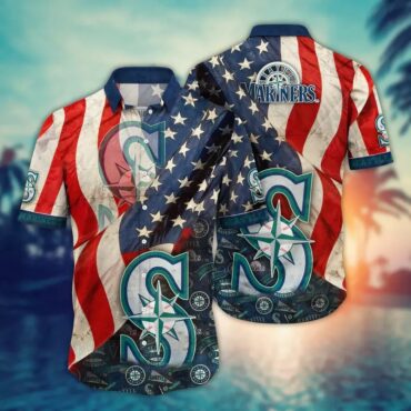 Seattle Mariners Tropical Breeze Hawaiian - Adult & Kids T-Shirts, Sweatshirts & Hoodies apparel design preview 1