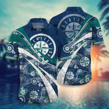 Seattle Mariners Tropical Surf Hawaiian - Adult & Kids T-Shirts, Sweatshirts & Hoodies apparel design preview 1