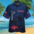 Short Sleeve Atlanta Braves Tropical Hawaiian Button - Adult & Kids T-Shirts, Sweatshirts & Hoodies apparel design preview 1