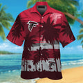 Short Sleeve Atlanta Falcons Hawaiian Button Up - Adult & Kids T-Shirts, Sweatshirts & Hoodies apparel design preview 1