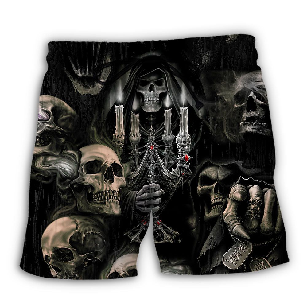 Skull Horror Movies Trendy Aloha Hawaiian Beach - Adult & Kids T-Shirts, Sweatshirts & Hoodies apparel design preview 1