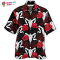 Skull Rose And Ram Hawaiian Trendy Aloha - Adult & Kids T-Shirts, Sweatshirts & Hoodies apparel design preview 1