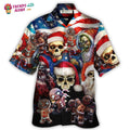 Skull Xmas Us Flag Horror Skeleton Hawaiian Trendy - Adult & Kids T-Shirts, Sweatshirts & Hoodies apparel design preview 1