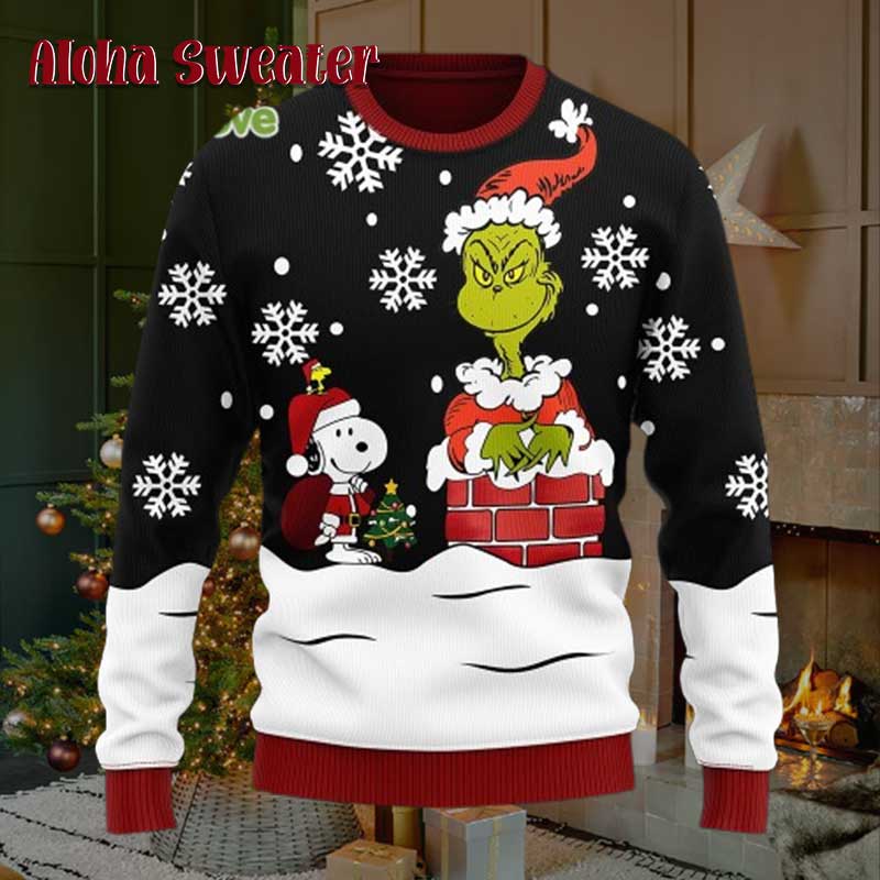 Avengers Peanuts Snoopy Ugly Christmas Sweater - Holiday Gift product image 4