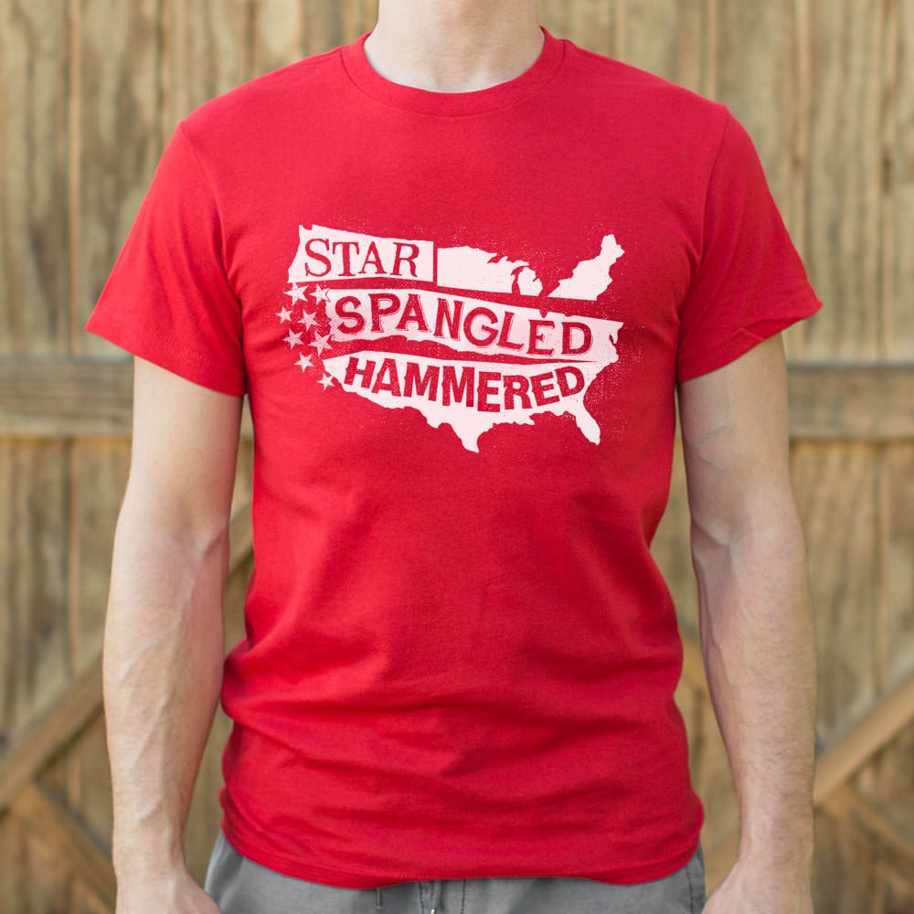 Star-Spangled Hammered - Adult & Kids T-Shirts, Sweatshirts & Hoodies apparel design preview 1