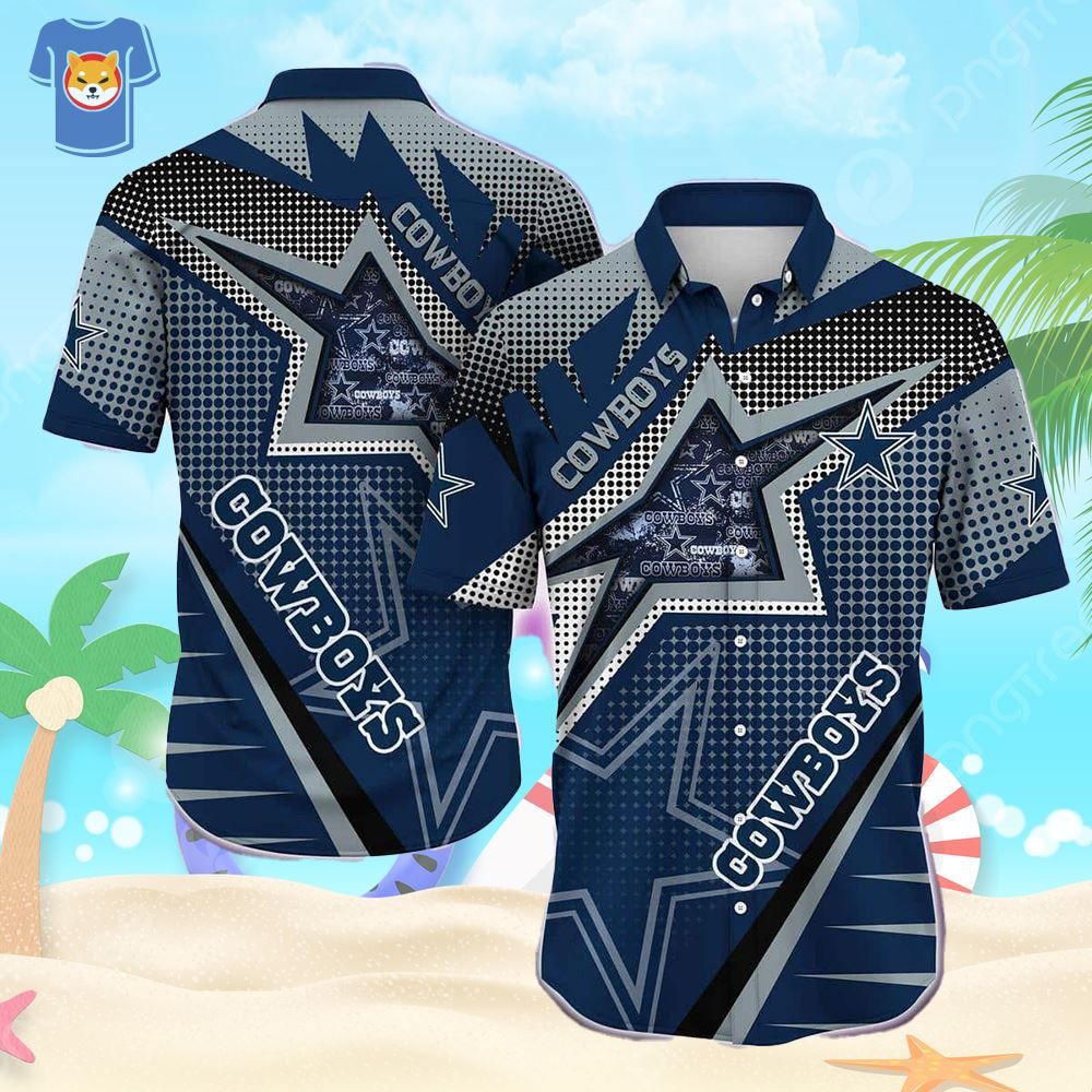 Sports Lover's Dallas Cowboys Hawaiian Beachwear - Adult & Kids T-Shirts, Sweatshirts & Hoodies apparel design preview 1