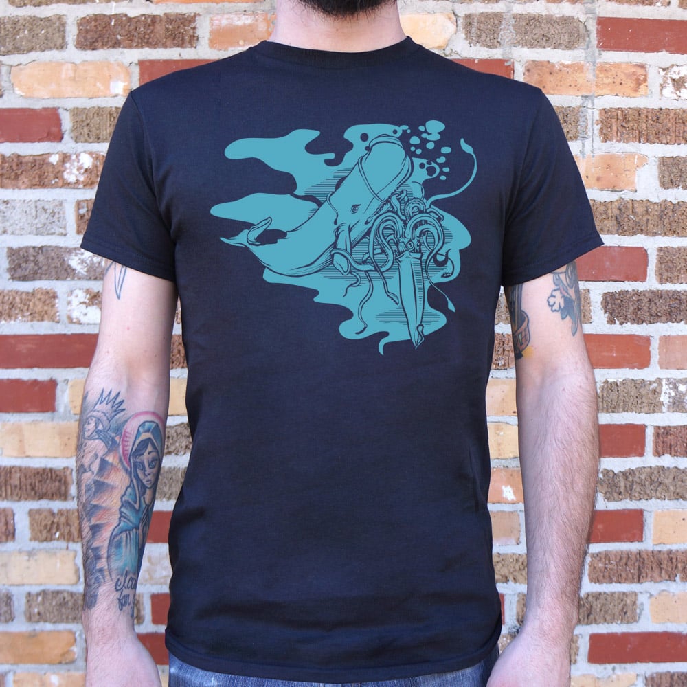 Squid vs Whale - Adult & Kids T-Shirts, Sweatshirts & Hoodies apparel design preview 1
