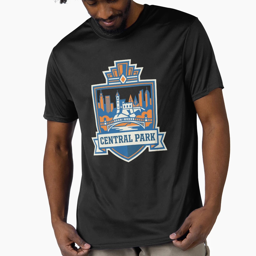 Central Park Nyc Neighborhood Crest Emblem T-Shirt - Graphic Print Unisex - T-Shirt, Sweatshirt, Hoodie