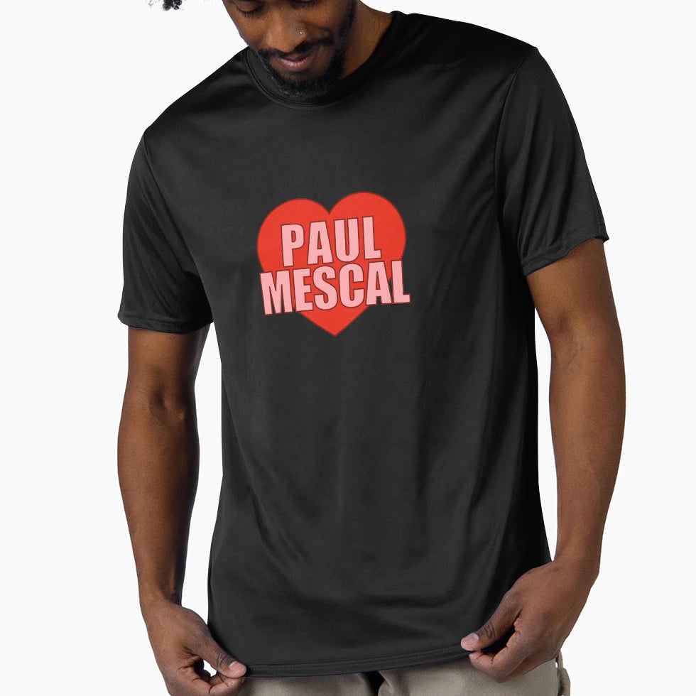 Paul Mescal Heart T-Shirt - Fun Novelty Design for Adults - T-Shirt, Sweatshirt, Hoodie