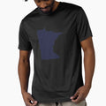 Minnesota Love Navy T-Shirt - Custom Art Print for Adults - T-Shirt, Sweatshirt, Hoodie