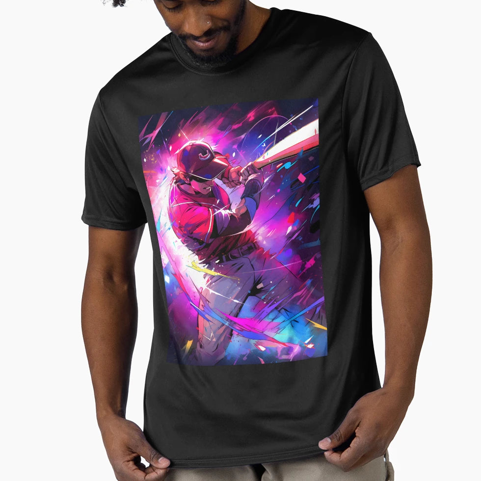 Powerful Swing Striking Illustration T-Shirt - Aesthetic Graphic Men Women - T-Shirt, Sweatshirt, Hoodie