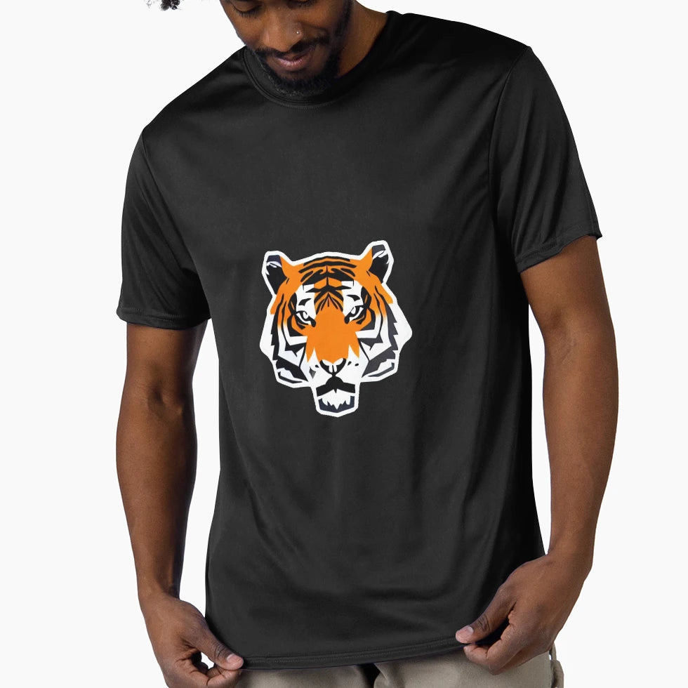 Minimalistic Tiger T-Shirt - Fun Novelty Design Men Women - T-Shirt, Sweatshirt, Hoodie