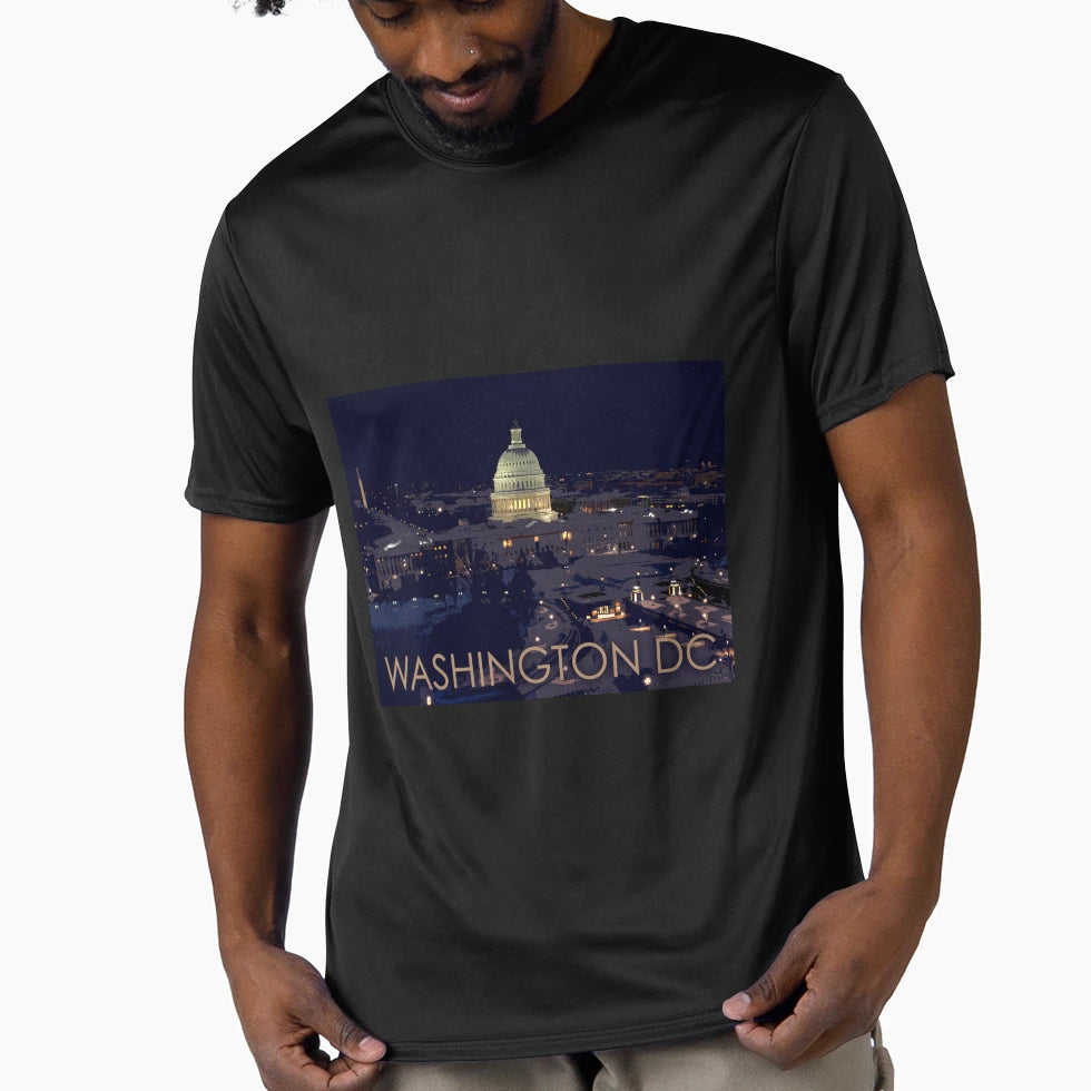 Capitol Washington Dc Usa Travel T-Shirt - Aesthetic Graphic Unisex - T-Shirt, Sweatshirt, Hoodie