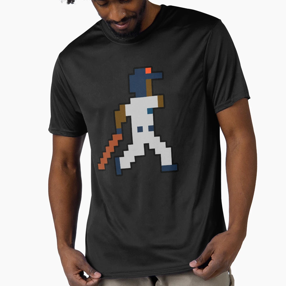 Detroit Pixel Baseball Player T-Shirt - Aesthetic Graphic Unisex - T-Shirt, Sweatshirt, Hoodie