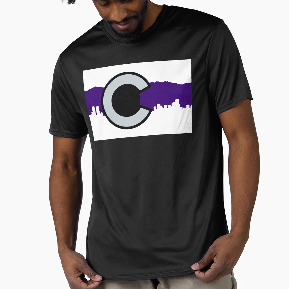 Colorado State Flag Rockies 3 T-Shirt - Graphic Print Unisex - T-Shirt, Sweatshirt, Hoodie