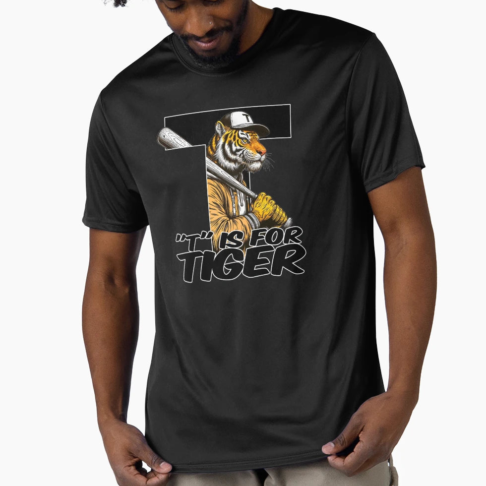 T Is Tiger T-Shirt - Fun Novelty Design Unisex - T-Shirt, Sweatshirt, Hoodie