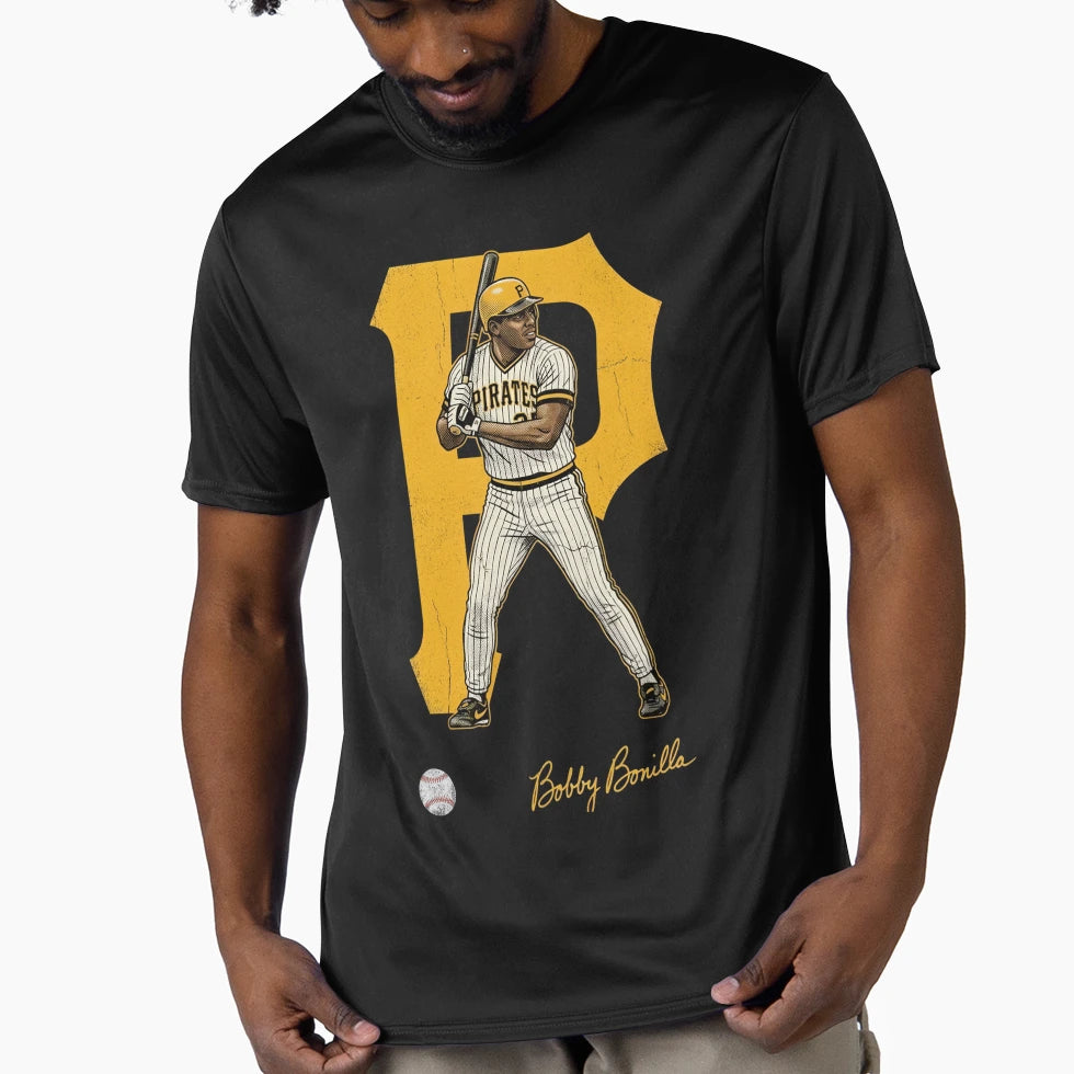 Pittsburgh Baseball Player Bobby T-Shirt - Trendy Graphic for Adults - T-Shirt, Sweatshirt, Hoodie