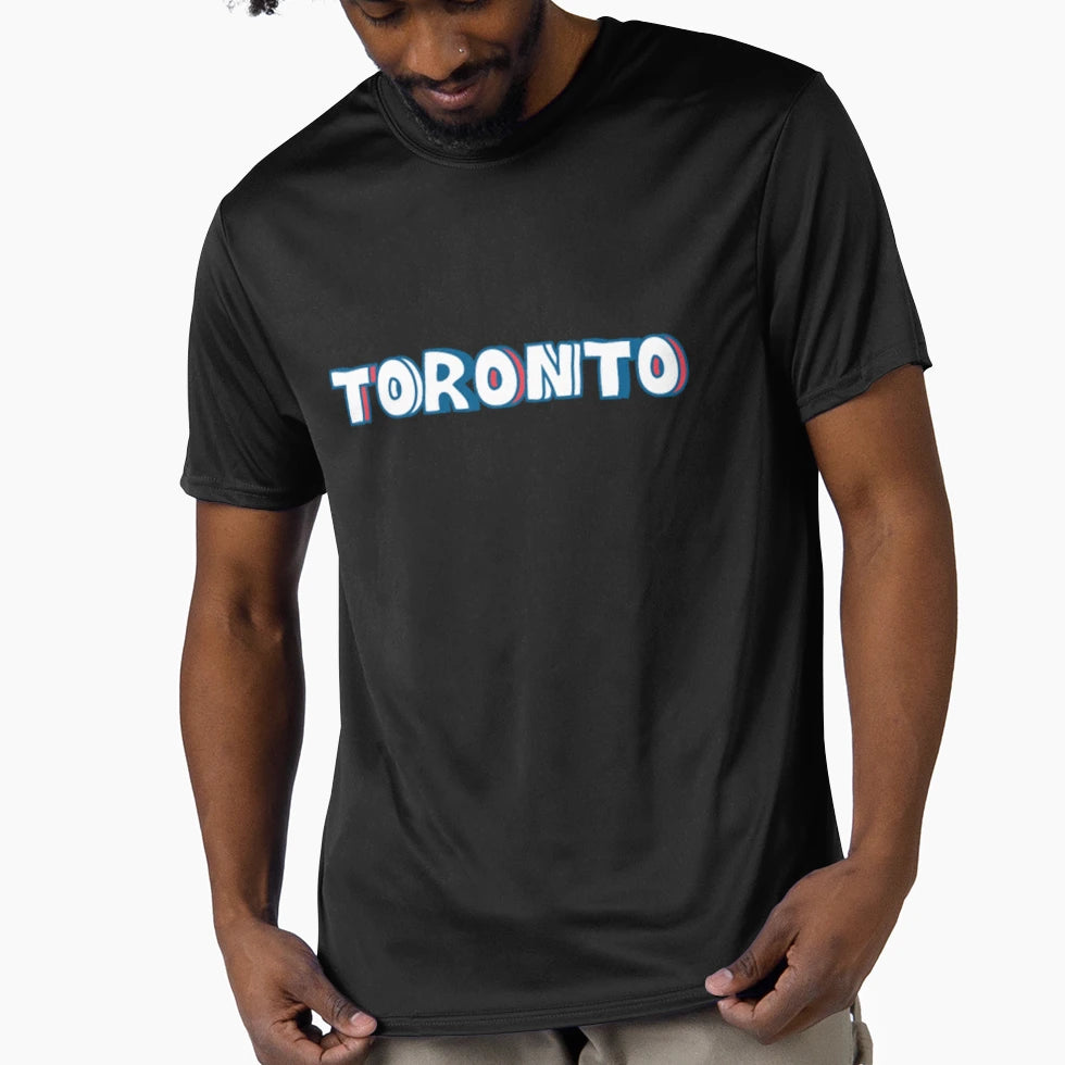 Red Blue Toronto T-Shirt - Minimalist Print for Adults - T-Shirt, Sweatshirt, Hoodie
