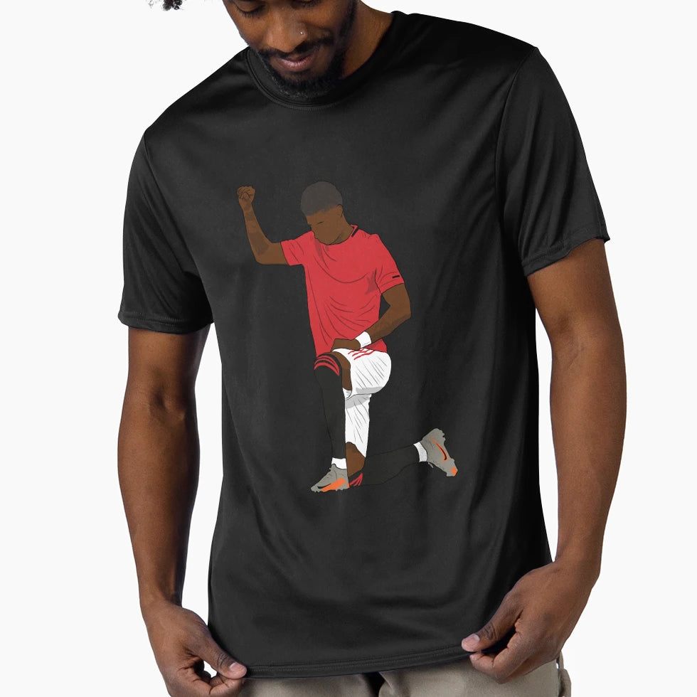 Marcus Rashford Kneeling Fist T-Shirt - Unique Graphic Men Women - T-Shirt, Sweatshirt, Hoodie