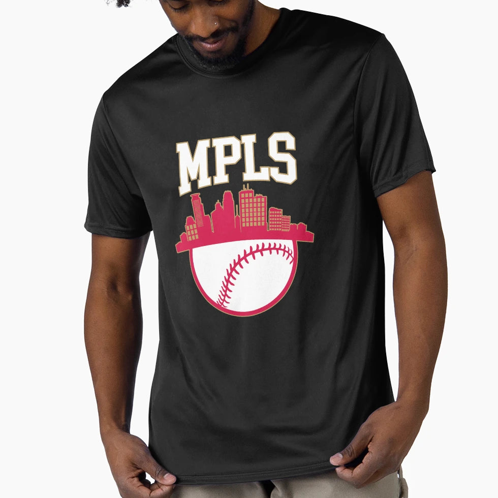 Minnesota Baseball Minimalist Mpls T-Shirt - Trendy Graphic Unisex - T-Shirt, Sweatshirt, Hoodie
