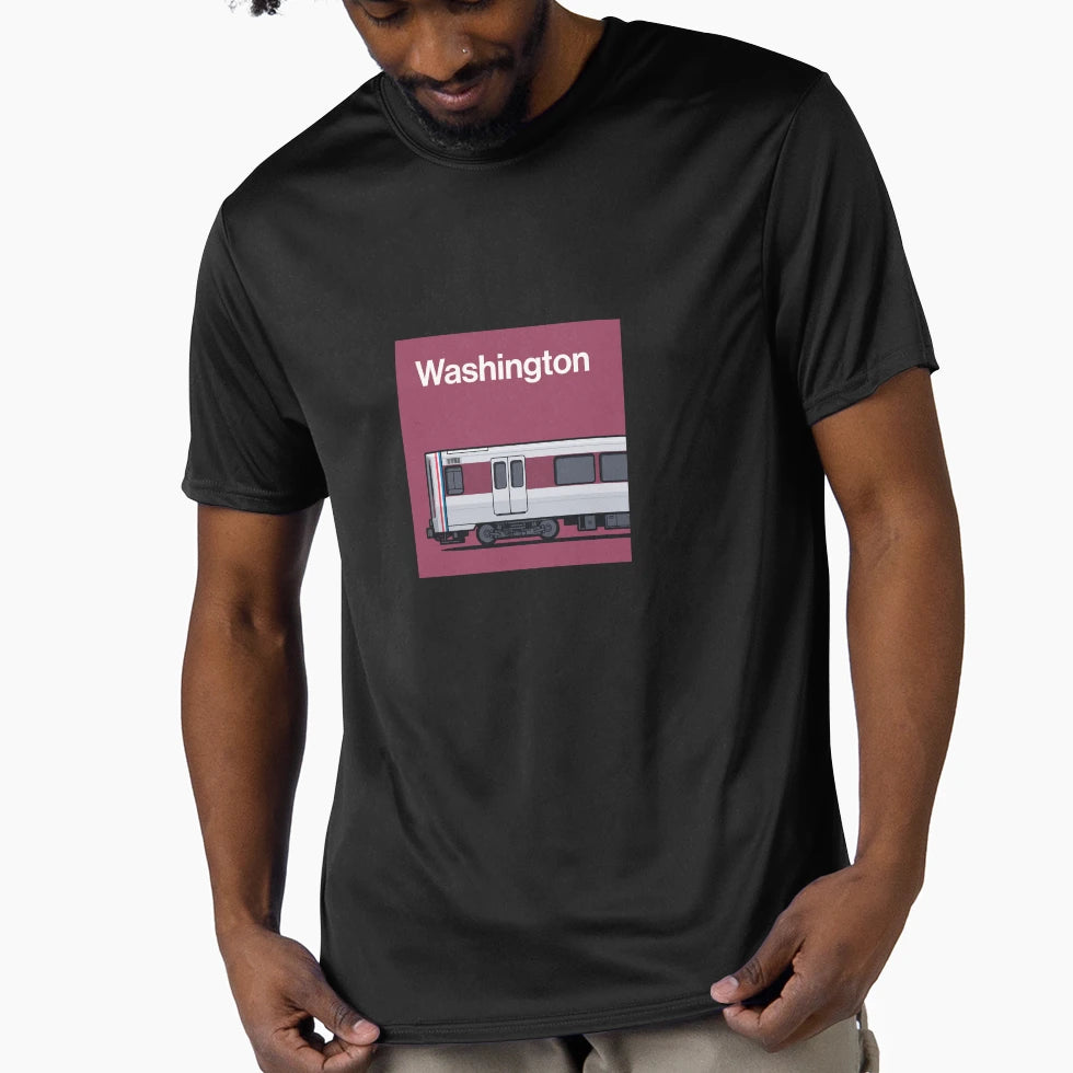 Washington 3000 Series Maroon World T-Shirt - Graphic Print for Adults - T-Shirt, Sweatshirt, Hoodie
