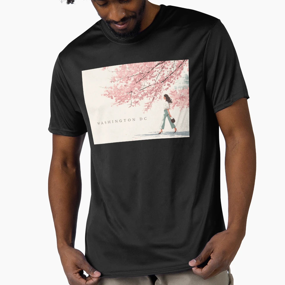 Washington Dc Minimalist Cherry T-Shirt - Fun Novelty Design Men Women - T-Shirt, Sweatshirt, Hoodie
