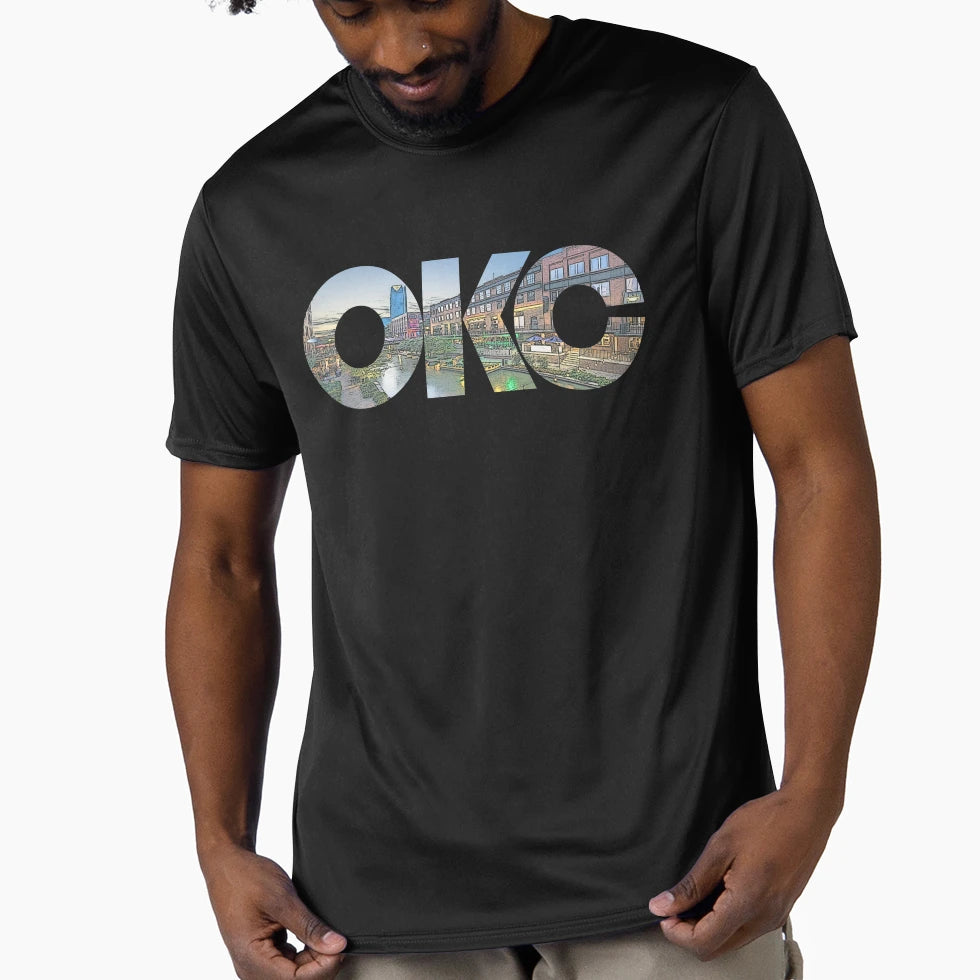 Oklahoma City Oklahoma Okc Sunset T-Shirt - Minimalist Print Men Women - T-Shirt, Sweatshirt, Hoodie