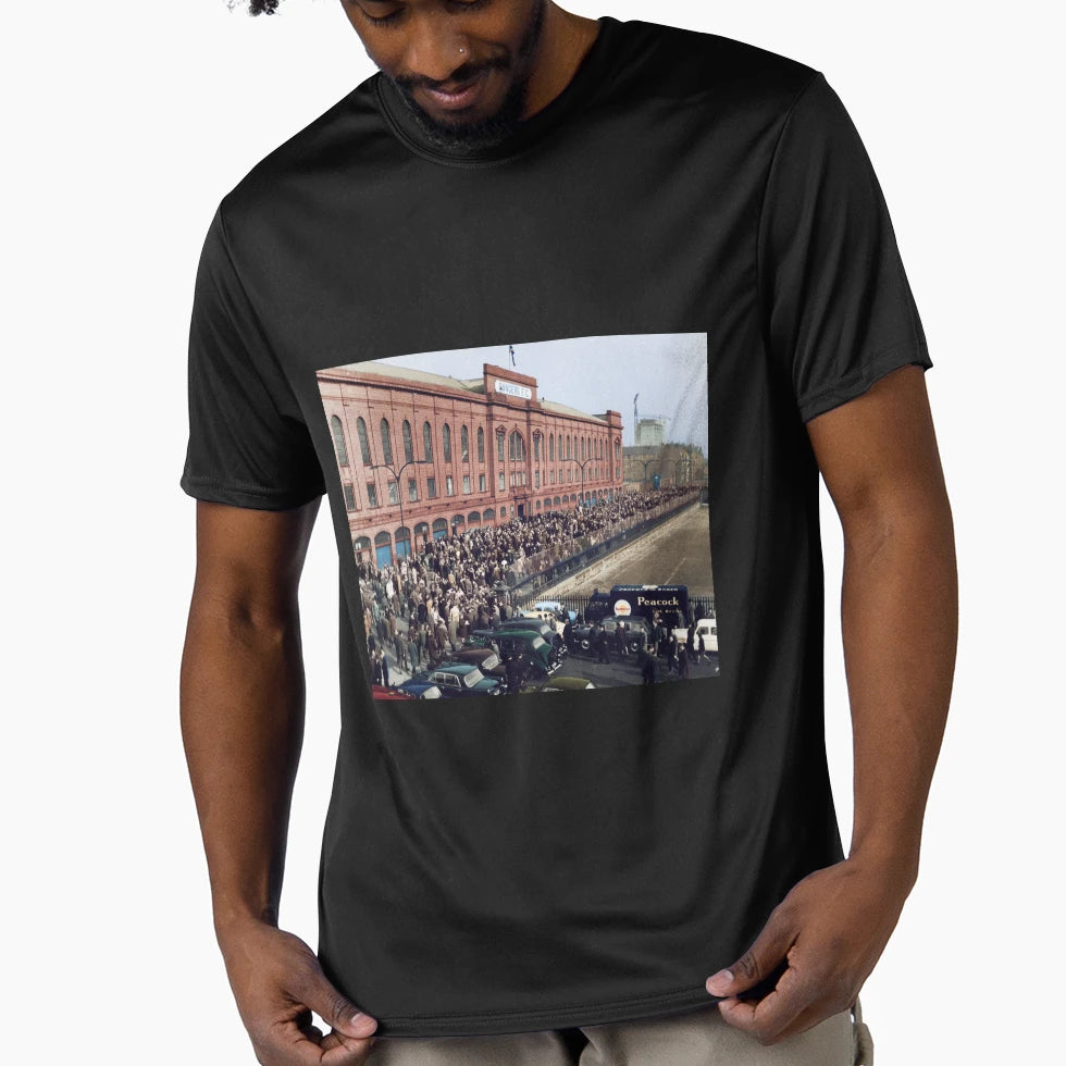 Old Ibrox T-Shirt - Minimalist Print Unisex - T-Shirt, Sweatshirt, Hoodie