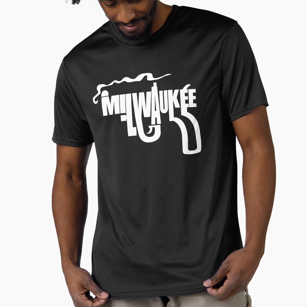 Milwaukee Smoking Gun Brew City Life Art T-Shirt - Custom Art Print Unisex - T-Shirt, Sweatshirt, Hoodie