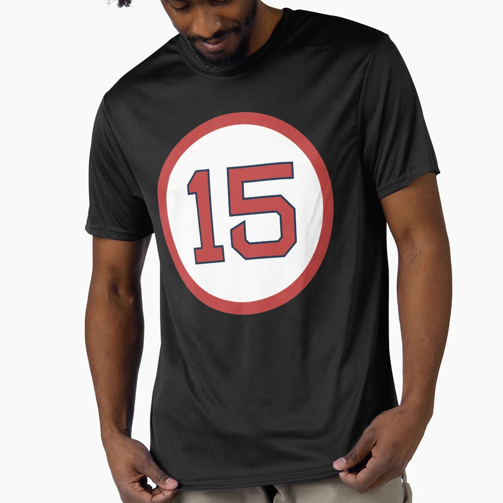 Dustin Pedroia 15 Jersey Number T-Shirt - Trendy Graphic for Adults - T-Shirt, Sweatshirt, Hoodie