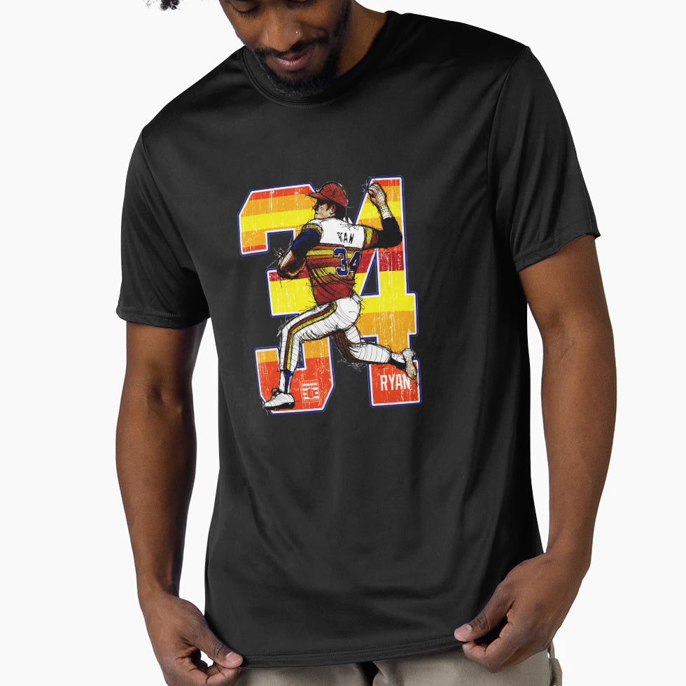 Nolan Ryan Houston Heat T-Shirt - Minimalist Print Unisex - T-Shirt, Sweatshirt, Hoodie