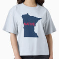 Minnesota Native Mn Navy T-Shirt - Graphic Print Unisex - T-Shirt, Sweatshirt, Hoodie
