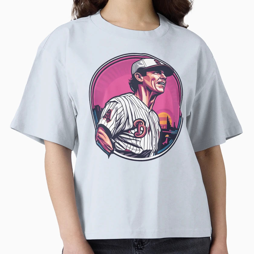 Sabermetrics Star Billy Beane Neon Fantasy T-Shirt - Unique Graphic Unisex - T-Shirt, Sweatshirt, Hoodie