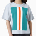 American Football Stripes Miami Teal T-Shirt - Streetwear Style for Adults - T-Shirt, Sweatshirt, Hoodie