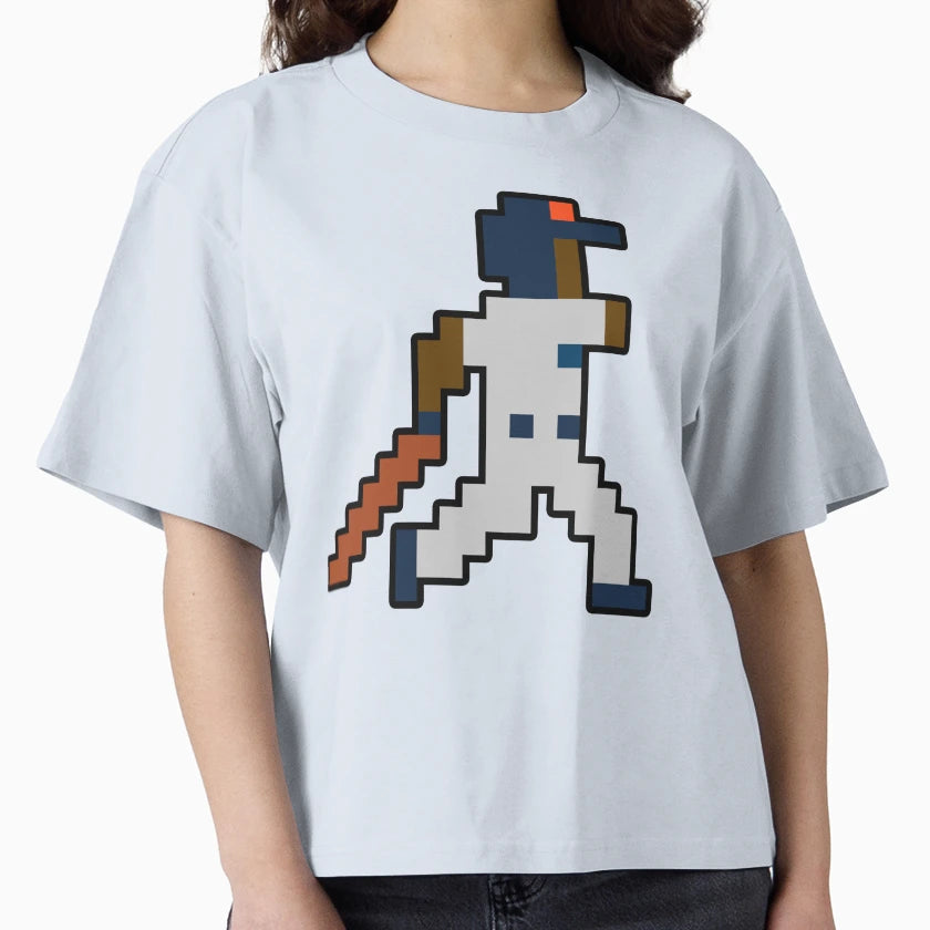 Detroit Pixel Baseball Player T-Shirt - Streetwear Style Men Women - T-Shirt, Sweatshirt, Hoodie