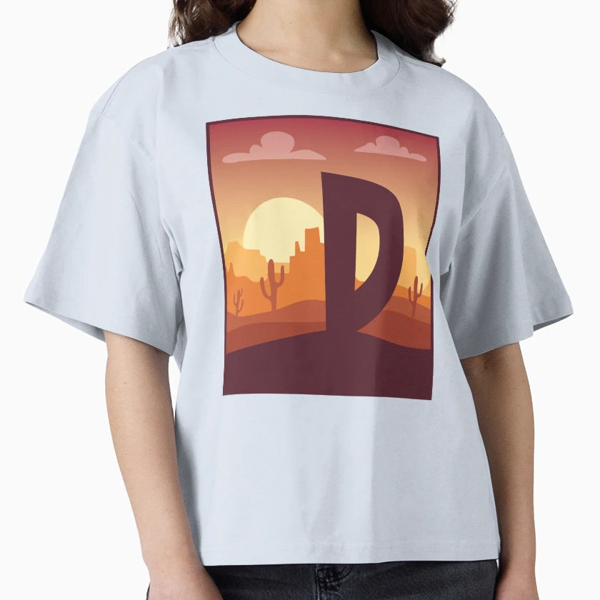 Letter D Desert T-Shirt - Unique Graphic for Adults - T-Shirt, Sweatshirt, Hoodie