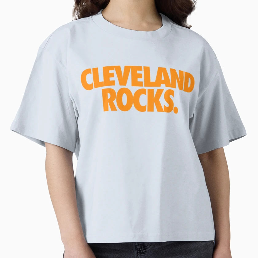Cleveland Rocks Orange T-Shirt - Custom Art Print Unisex - T-Shirt, Sweatshirt, Hoodie