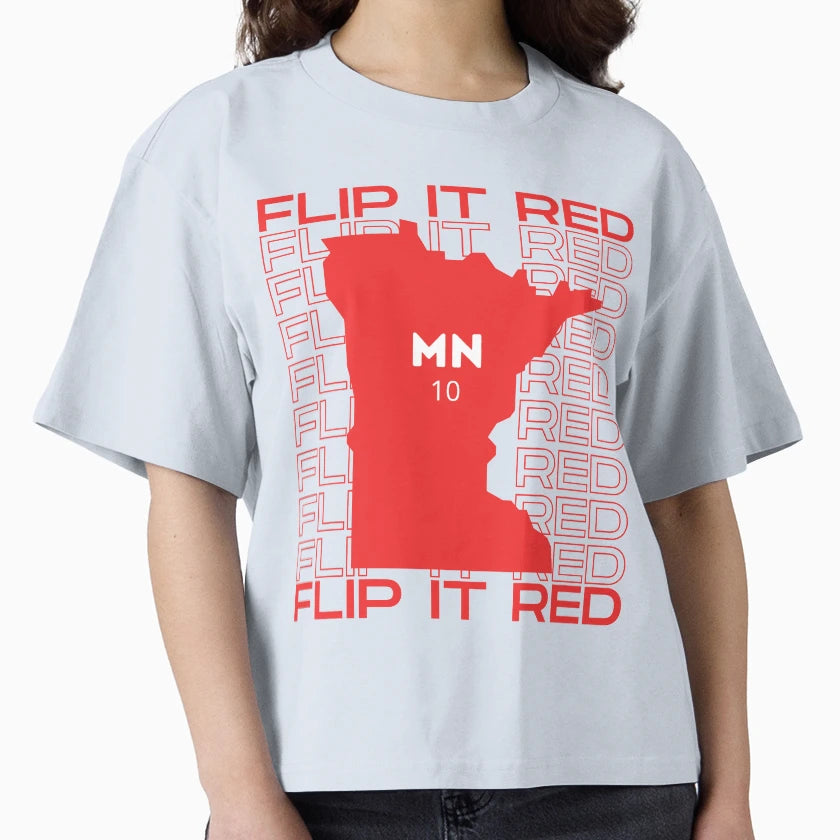 Flip It Red Minnesota T-Shirt - Minimalist Print Unisex - T-Shirt, Sweatshirt, Hoodie