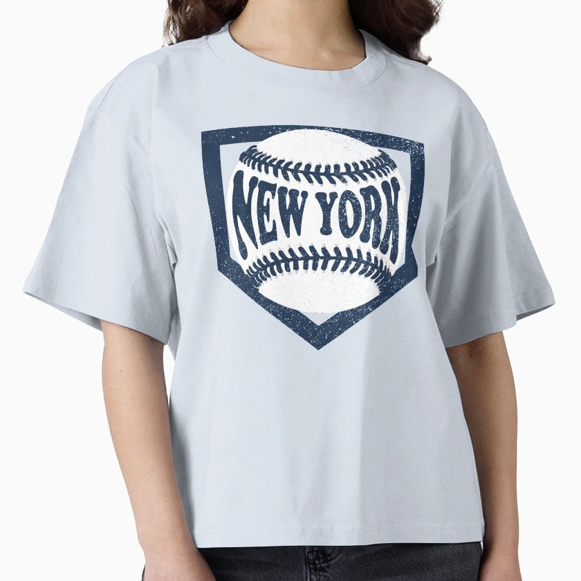 New York Baseball And Diamond T-Shirt - Casual Everyday Wear Men Women - T-Shirt, Sweatshirt, Hoodie