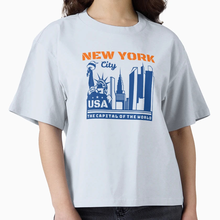 New York North America United T-Shirt - Fun Novelty Design for Adults - T-Shirt, Sweatshirt, Hoodie