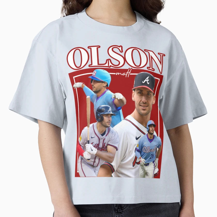 Matt Olson T-Shirt - Minimalist Print Men Women - T-Shirt, Sweatshirt, Hoodie