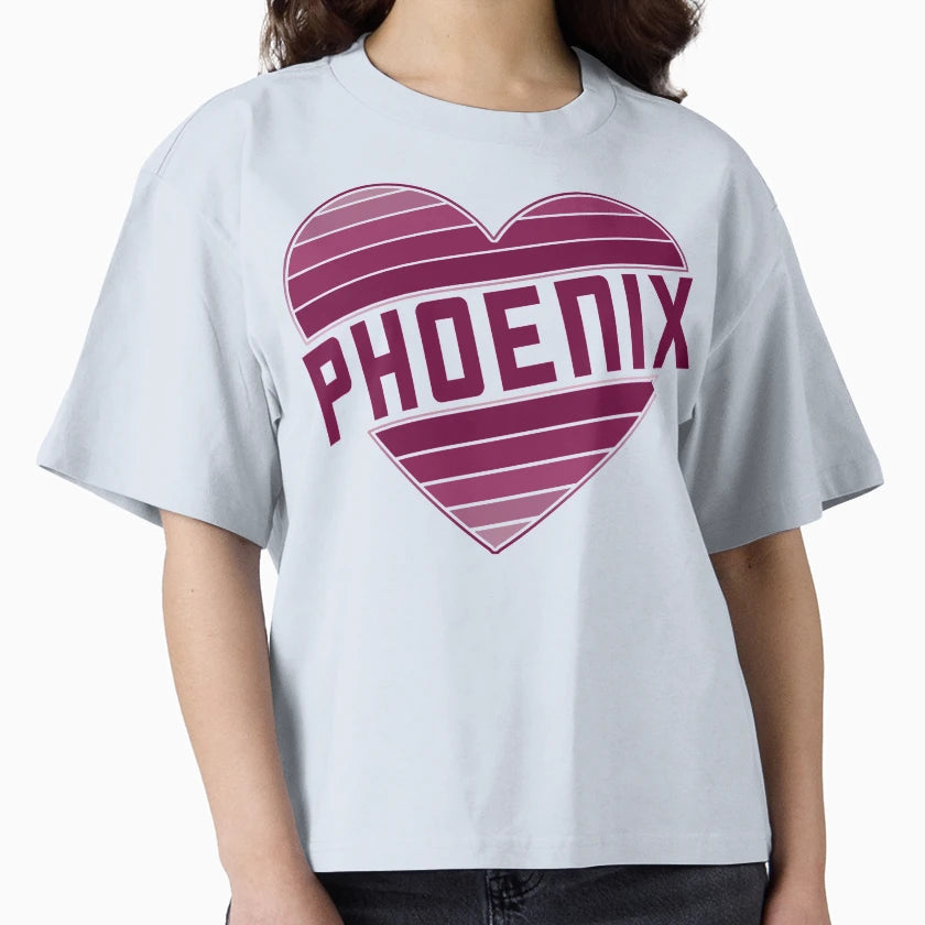 Phoenix Heart I Love Phoenix Gradient Flag T-Shirt - Trendy Graphic Unisex - T-Shirt, Sweatshirt, Hoodie