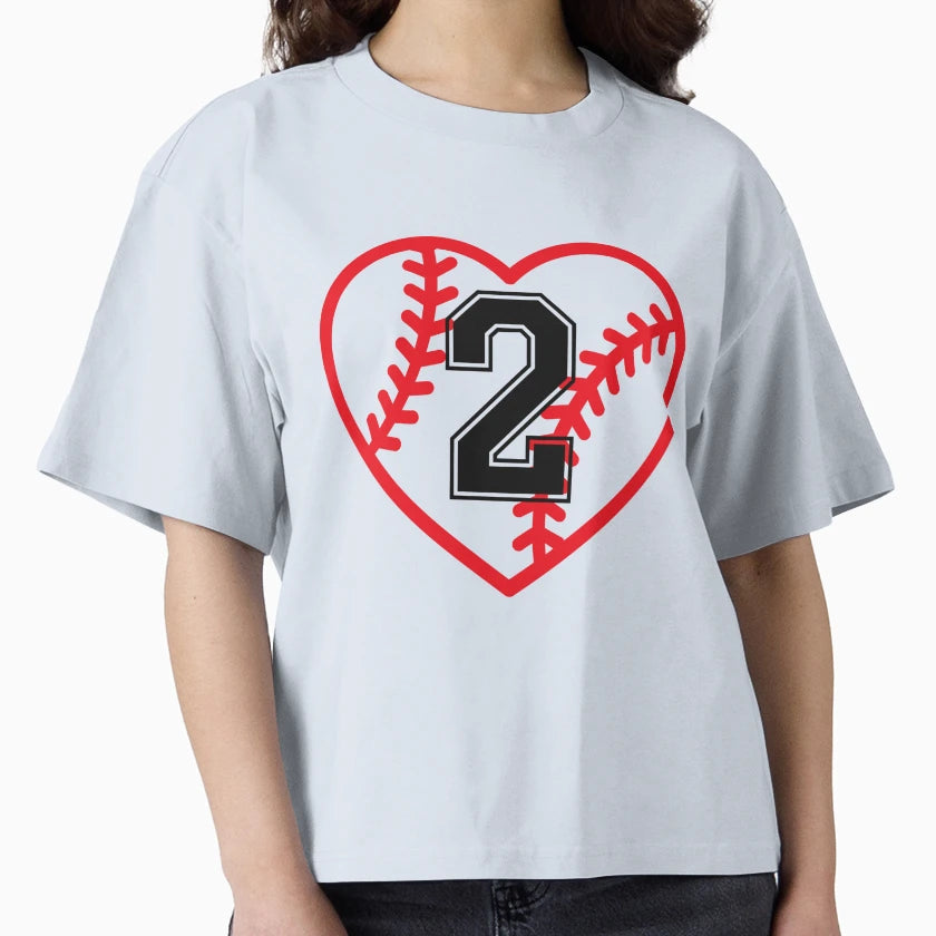 Mom Baseball Number 2 Baseball Mom 2 T-Shirt - Minimalist Print Unisex - T-Shirt, Sweatshirt, Hoodie