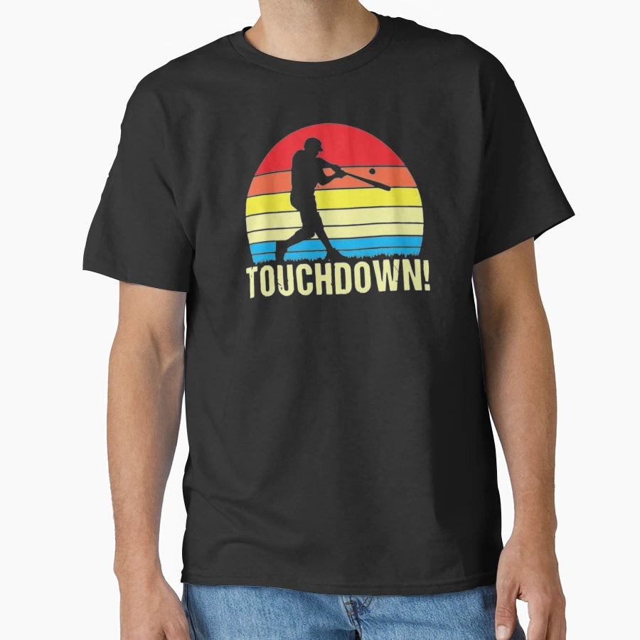 Touchdown Funny Baseball Touchdown T-Shirt - Aesthetic Graphic Men Women - T-Shirt, Sweatshirt, Hoodie